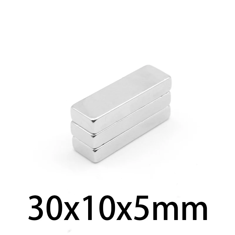 

2/5/10/15/20/30/40PCS 30x10x5 NdFeB Block Super Powerful Strong Magnetic Magnets 30x10x5mm Rare Earth Neodymium Magnet 30*10*5