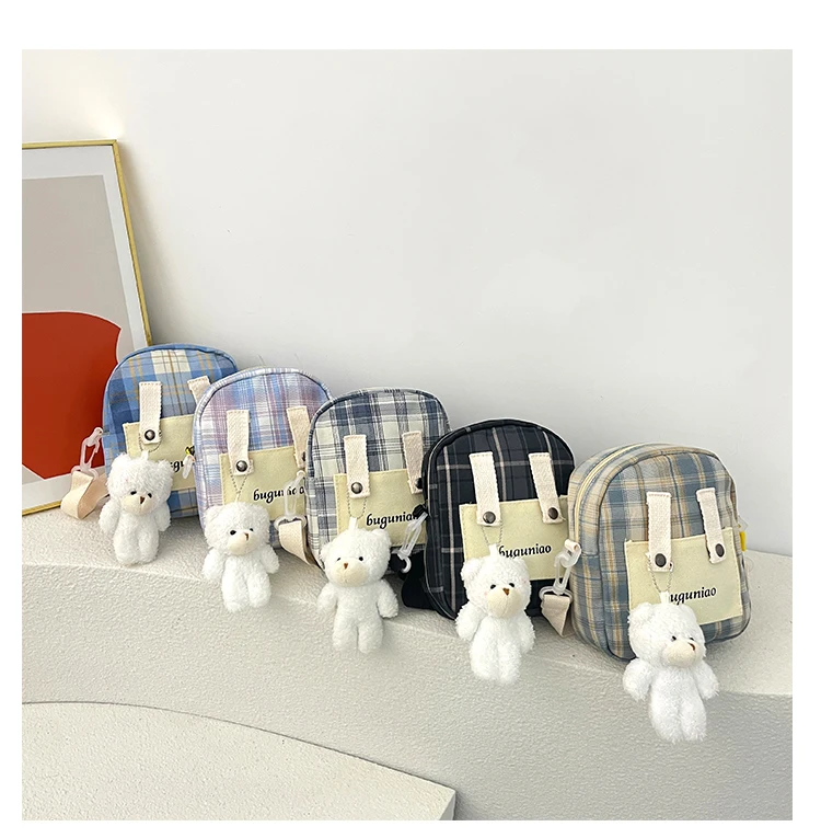 Женская сумка, сумка через плечо с кукольным медведем, симпатичная хипстерская клетчатая сумка, женская сумка с парусом, сумки через плечо для женщин, кошелек
Женская сумка, сумка через плечо с кукольным медведем, симпатичная хипстерская клетчатая сумка, женская сумка с парусом, сумки через плечо для женщин, кошелек