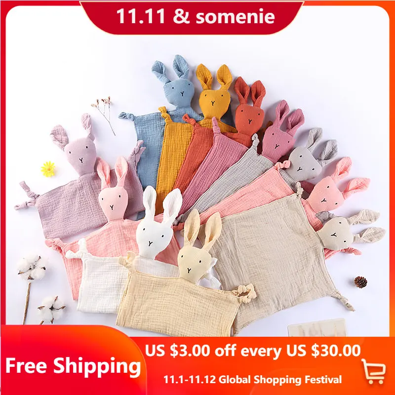 Cotton Double Layer Gauze Baby Security Blanket Soothing Appease Towel Doll Teething Bib Infants Comfort Sleeping Nursing Toy
Cotton Double Layer Gauze Baby Security Blanket Soothing Appease Towel Doll Teething Bib Infants Comfort Sleeping Nursing Toy