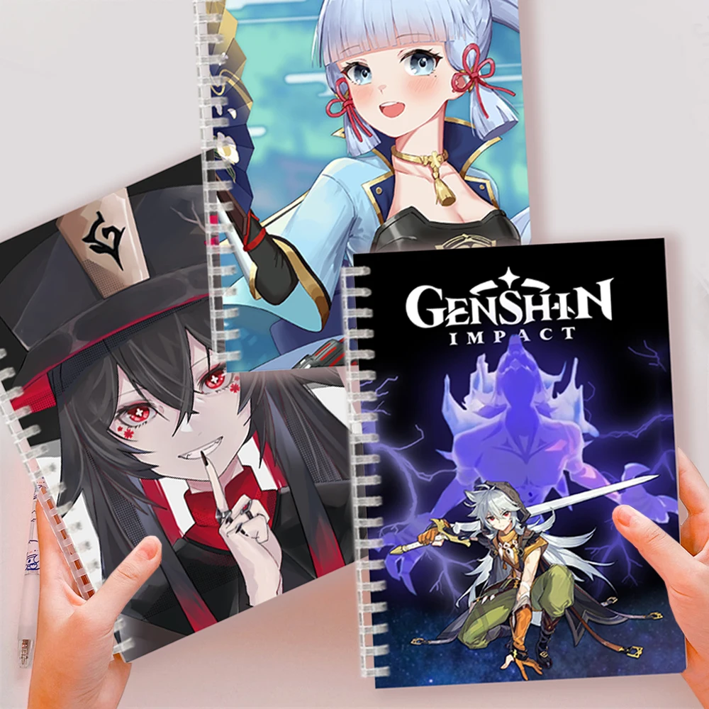 A5 Spiral Notebook Note Book Genshin Impact Characters Lnazuma Ganyu Keqing HU TAO Xiao Kazuha Eula Lumine Paimon Ayaka Kamisato
A5 Spiral Notebook Note Book Genshin Impact Characters Lnazuma Ganyu Keqing HU TAO Xiao Kazuha Eula Lumine Paimon Ayaka Kamisato