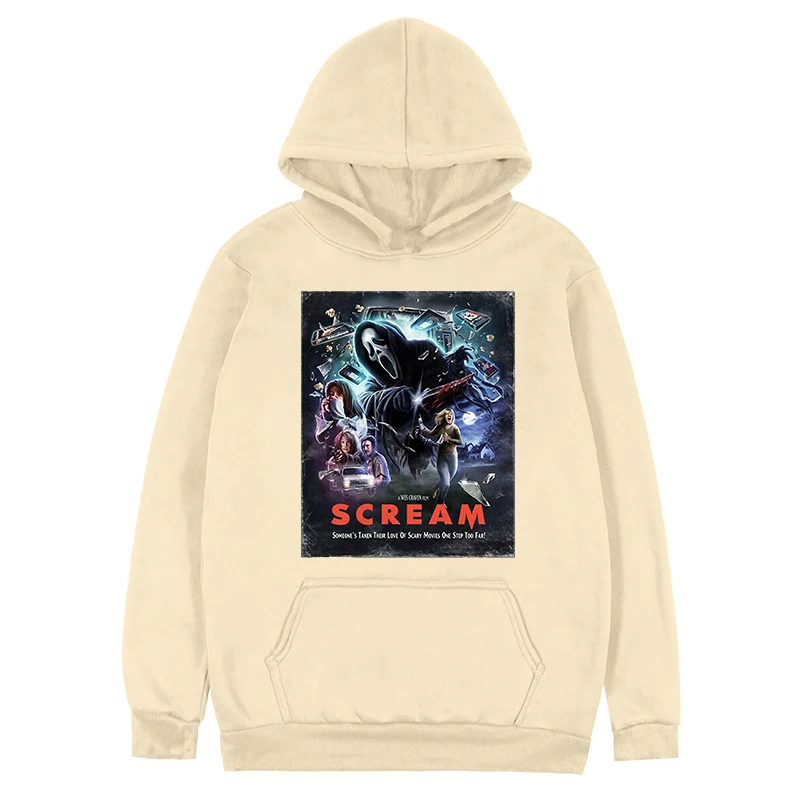 Lets Watch Scary Movies Scream Horror Winter Autumn Fleece Hooded Pullover Halloween Retro Sweatshirt Fashion Streetwear
Lets Watch Scary Movies Scream Horror Winter Autumn Fleece Hooded Pullover Halloween Retro Sweatshirt Fashion Streetwear