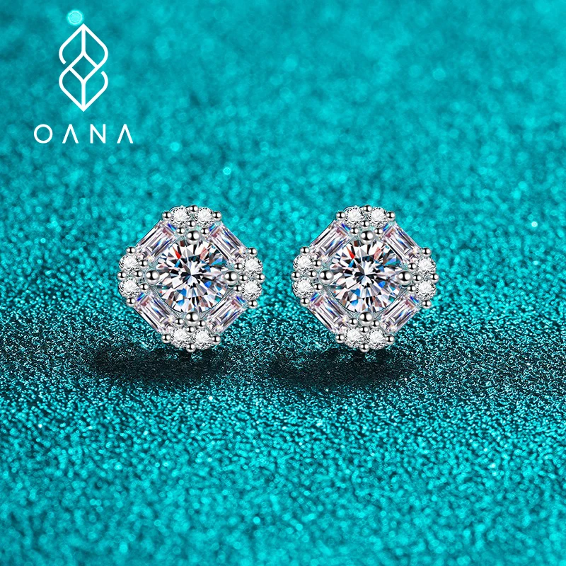 OANA 925 Silver Square Bag Stud Earrings For Women Full Moissanite Earrings Pt950 Ear Jewelry 
OANA 925 Silver Square Bag Stud Earrings For Women Full Moissanite Earrings Pt950 Ear Jewelry