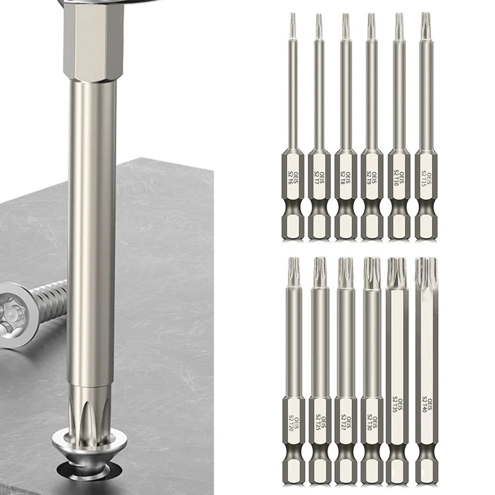 Hollow Torx Screwdriver Bit Hex Shank T7/T8/T9/T10/T15/T20/T25/T27/T30/T35/T40 Hand Screwdrivers Drilling Bits
Hollow Torx Screwdriver Bit Hex Shank T7/T8/T9/T10/T15/T20/T25/T27/T30/T35/T40 Hand Screwdrivers Drilling Bits
