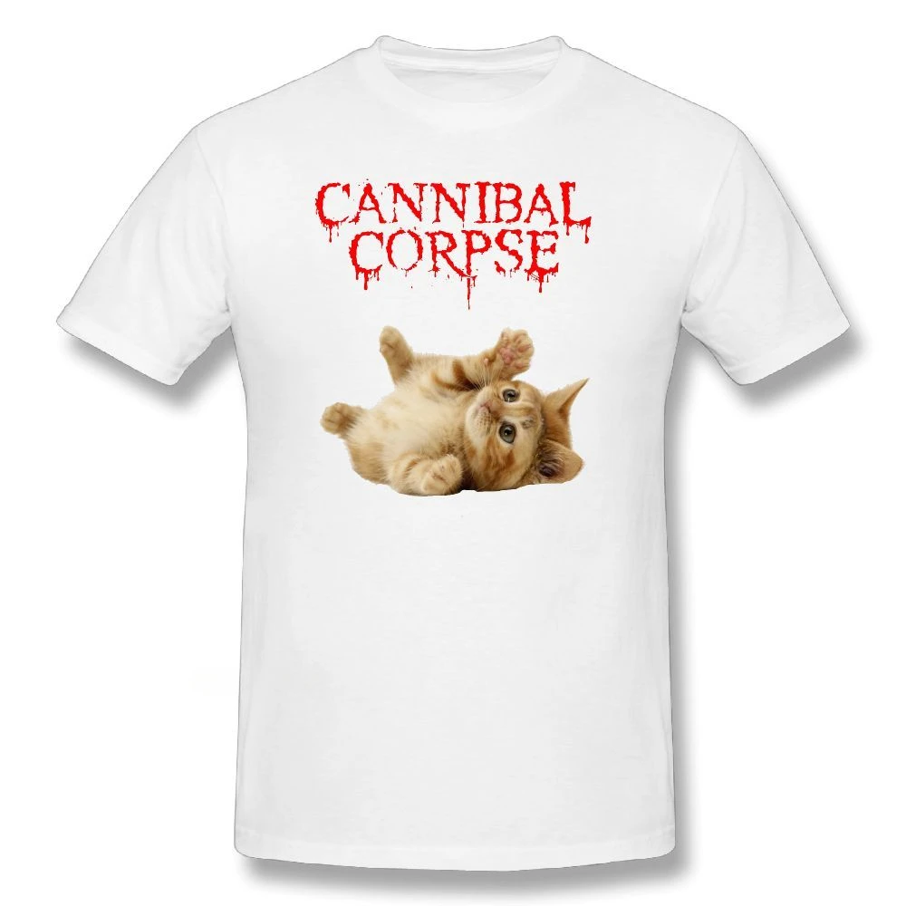 Повседневная модная удобная футболка Cannibal для мужчин и женщин с принтом кота
