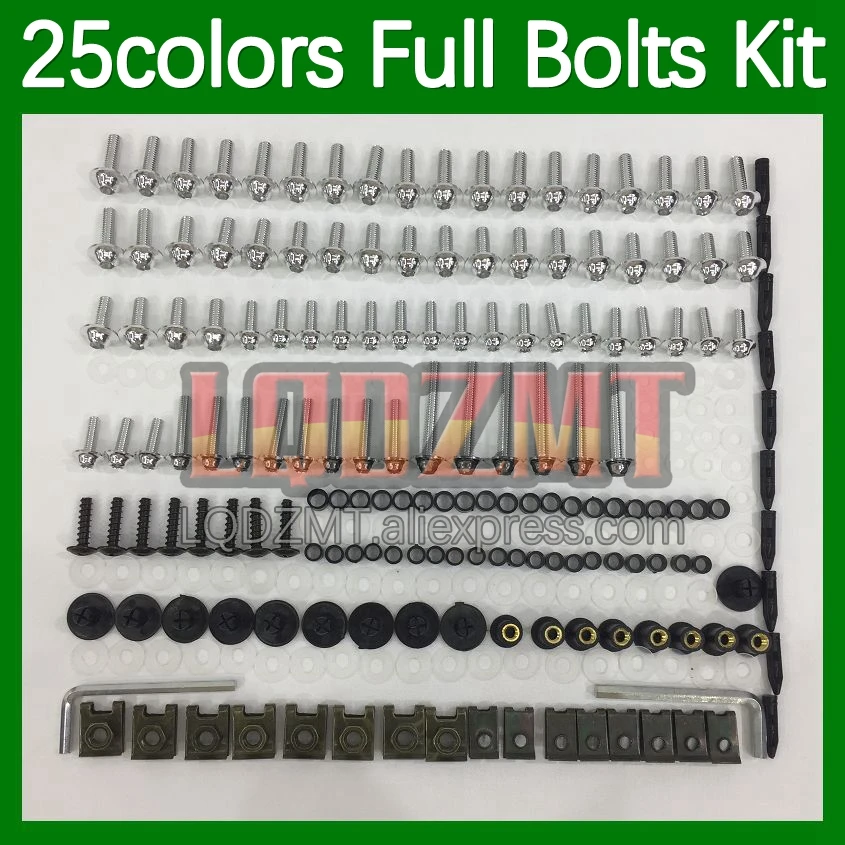 268pcs Body Bolt Full Screws Kit For KAWASAKI NINJA ZXR 250 ZXR250 1991 1992 1993 94 1995 1996 1997 1998 Fairing Bolts screw Nut
268pcs Body Bolt Full Screws Kit For KAWASAKI NINJA ZXR 250 ZXR250 1991 1992 1993 94 1995 1996 1997 1998 Fairing Bolts screw Nut
