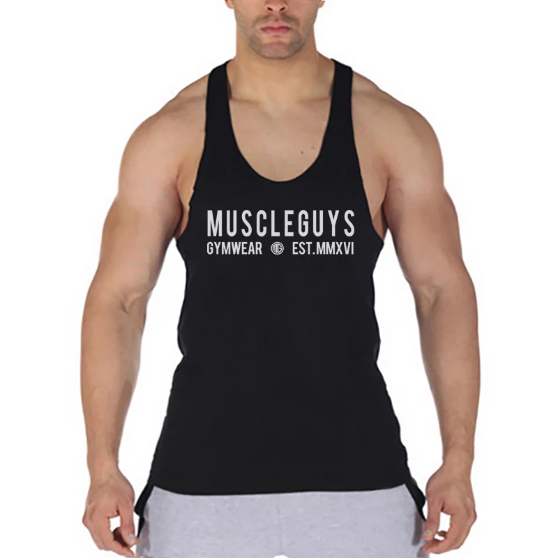 MACHINEFITNESS мужская майка для фитнеса Бодибилдинг Стрингер майка без рукавов для мышц футболки Одежда для спортзала