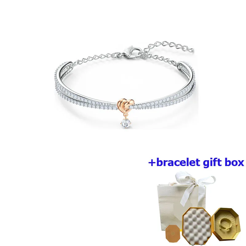 

High quality Lifelong Heart diamond studded love women's bracelet, enhancing temperament, beautiful and moving, free of shipping