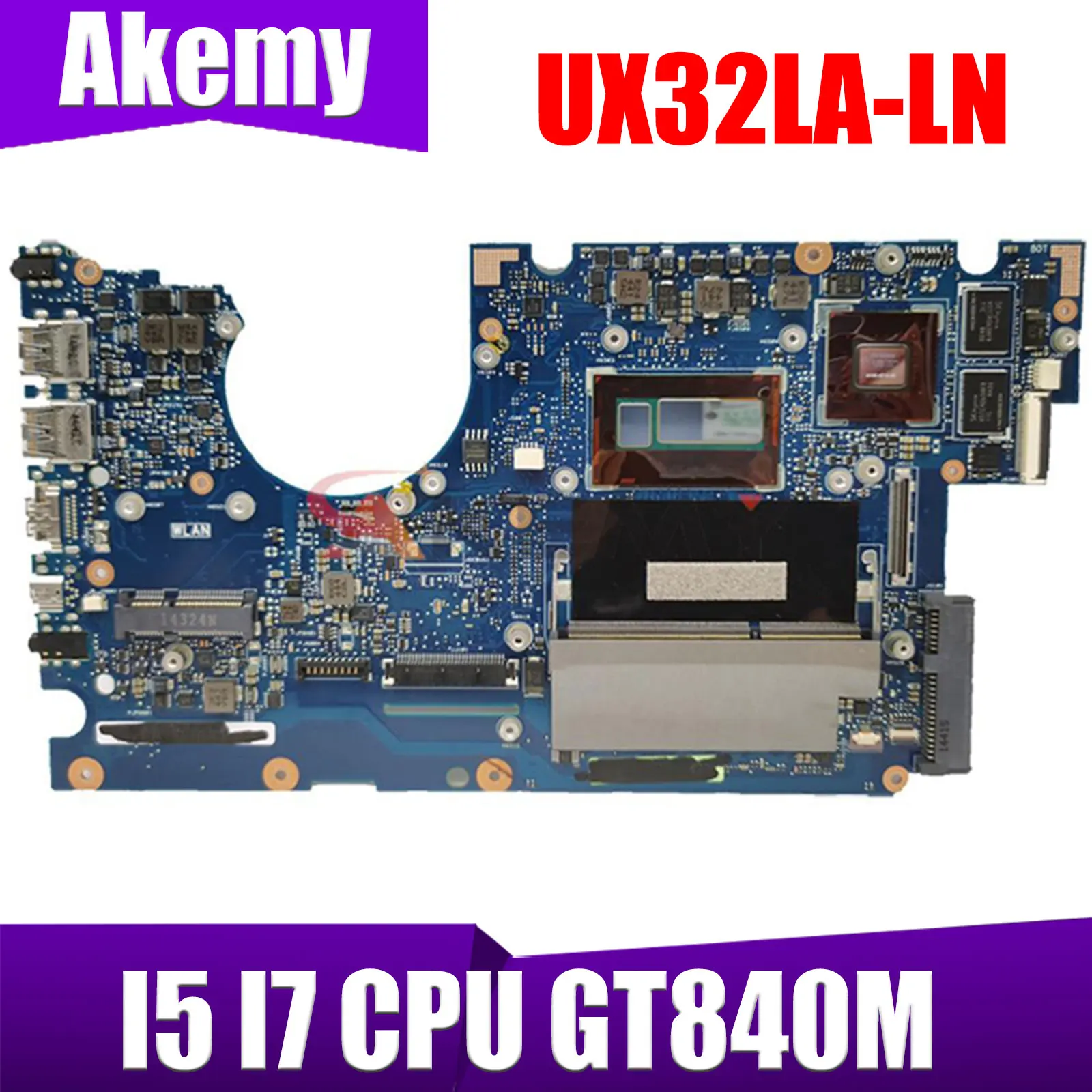 UX32LA-LN REV 2.0 Laptop Motherboard For ASUS UX32LN UX32LA UX32L Original Mainboard 4GB-RAM I7-4500U I5-4200U GT840M /UMA
UX32LA-LN REV 2.0 Laptop Motherboard For ASUS UX32LN UX32LA UX32L Original Mainboard 4GB-RAM I7-4500U I5-4200U GT840M /UMA