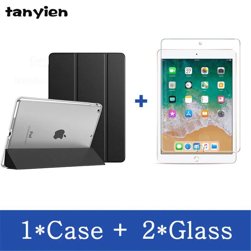 Tablet Case For Apple iPad 5 6 9.7 2017 2018 5th 6th Generation Trifold PU Leather Magnetic Stand Smart Cover + Tempered Glass
Tablet Case For Apple iPad 5 6 9.7 2017 2018 5th 6th Generation Trifold PU Leather Magnetic Stand Smart Cover + Tempered Glass