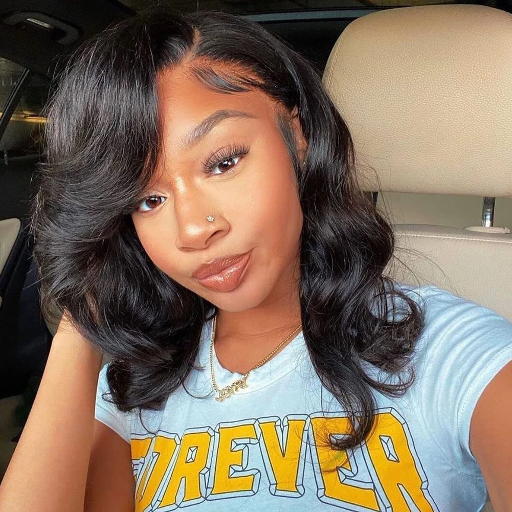 AIMEYA Short Body Wave Human Hair Wigs 13x4/13x6 HD Lace Front Wig For Black Women Natural Hairline Glueless Remy Human Hair
AIMEYA Short Body Wave Human Hair Wigs 13x4/13x6 HD Lace Front Wig For Black Women Natural Hairline Glueless Remy Human Hair