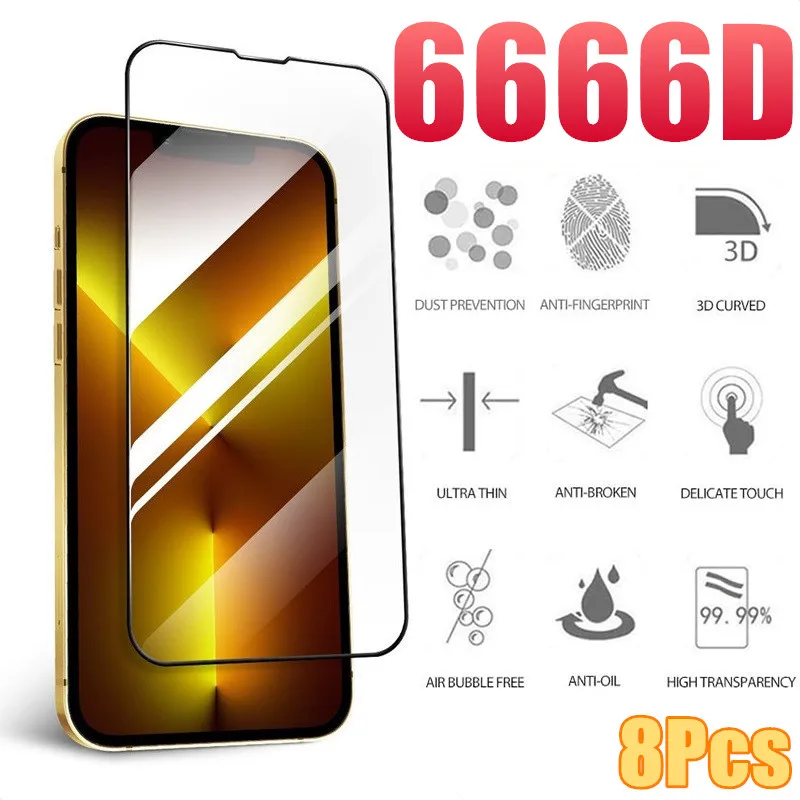 6666D Tempered Glass Screen Protector On the For iPhone 13 12 11 Pro Max Full Cover For iPhone X XR XS MAX 7 8 Plus SE 2020Glass
6666D Tempered Glass Screen Protector On the For iPhone 13 12 11 Pro Max Full Cover For iPhone X XR XS MAX 7 8 Plus SE 2020Glass