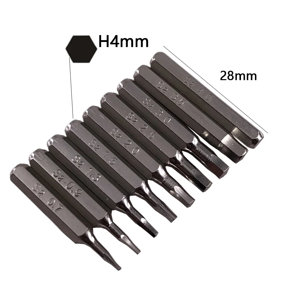 H4×28mm Hex Screwdriver Bits H0.7 H0.9 H1.5 H2 H3 H4 4mm Firm Wear-resistant Hex Shank Electric Screwdrivers Handle Tool
H4×28mm Hex Screwdriver Bits H0.7 H0.9 H1.5 H2 H3 H4 4mm Firm Wear-resistant Hex Shank Electric Screwdrivers Handle Tool