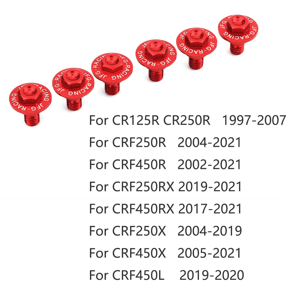 Для Honda CR 125R 250R CRF250X CRF450R CRF450X CRF450RX CRF 250 RALLY 450R XR 400 CR85R винты для защиты передней вилки мотоцикла 
Для Honda CR 125R 250R CRF250X CRF450R CRF450X CRF450RX CRF 250 RALLY 450R XR 400 CR85R винты для защиты передней вилки мотоцикла