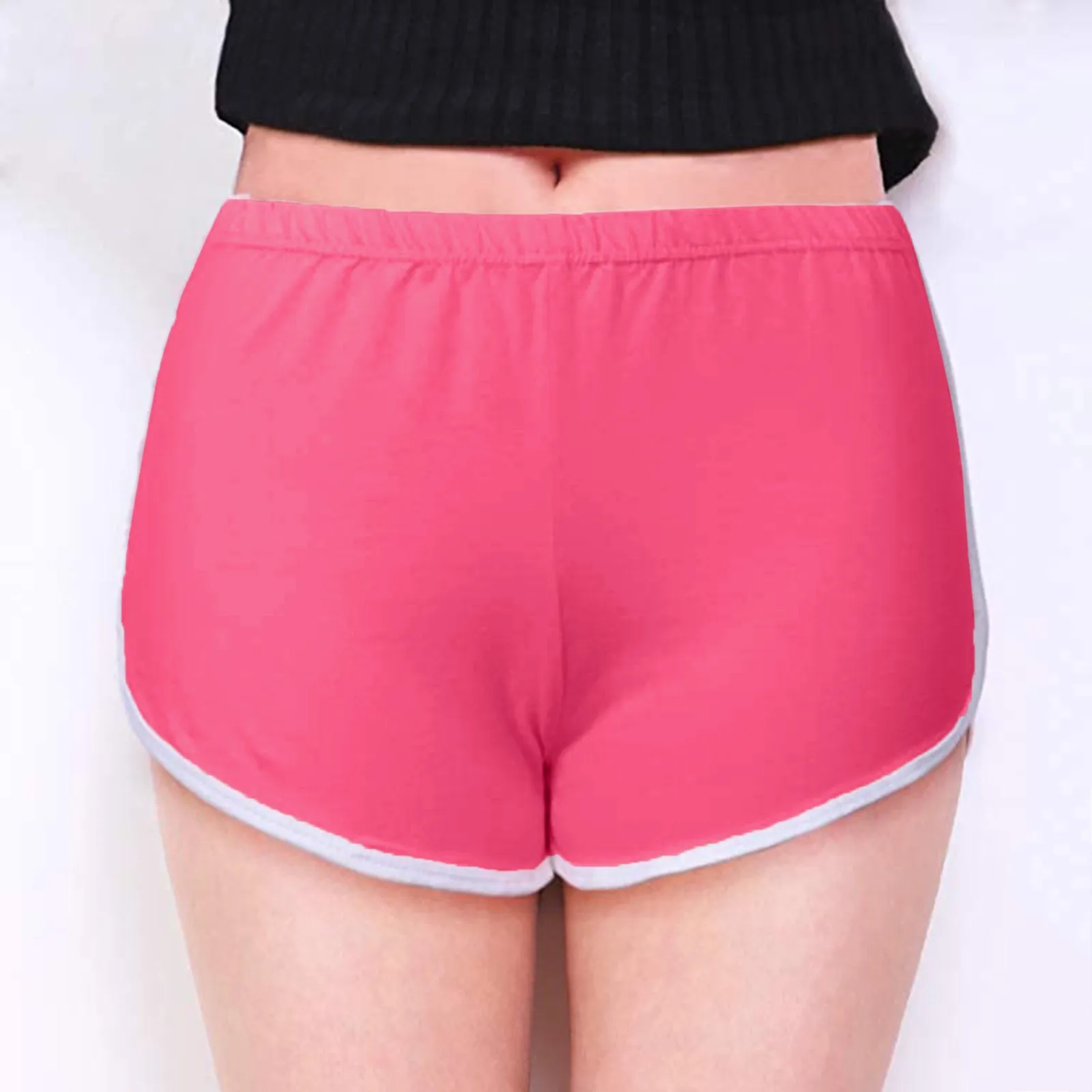 

Casual Loose Shorts solid Color Trunks summer Irregular Hem Women's Shorts Streetwear Dailywear fitness Pantalones cortos New