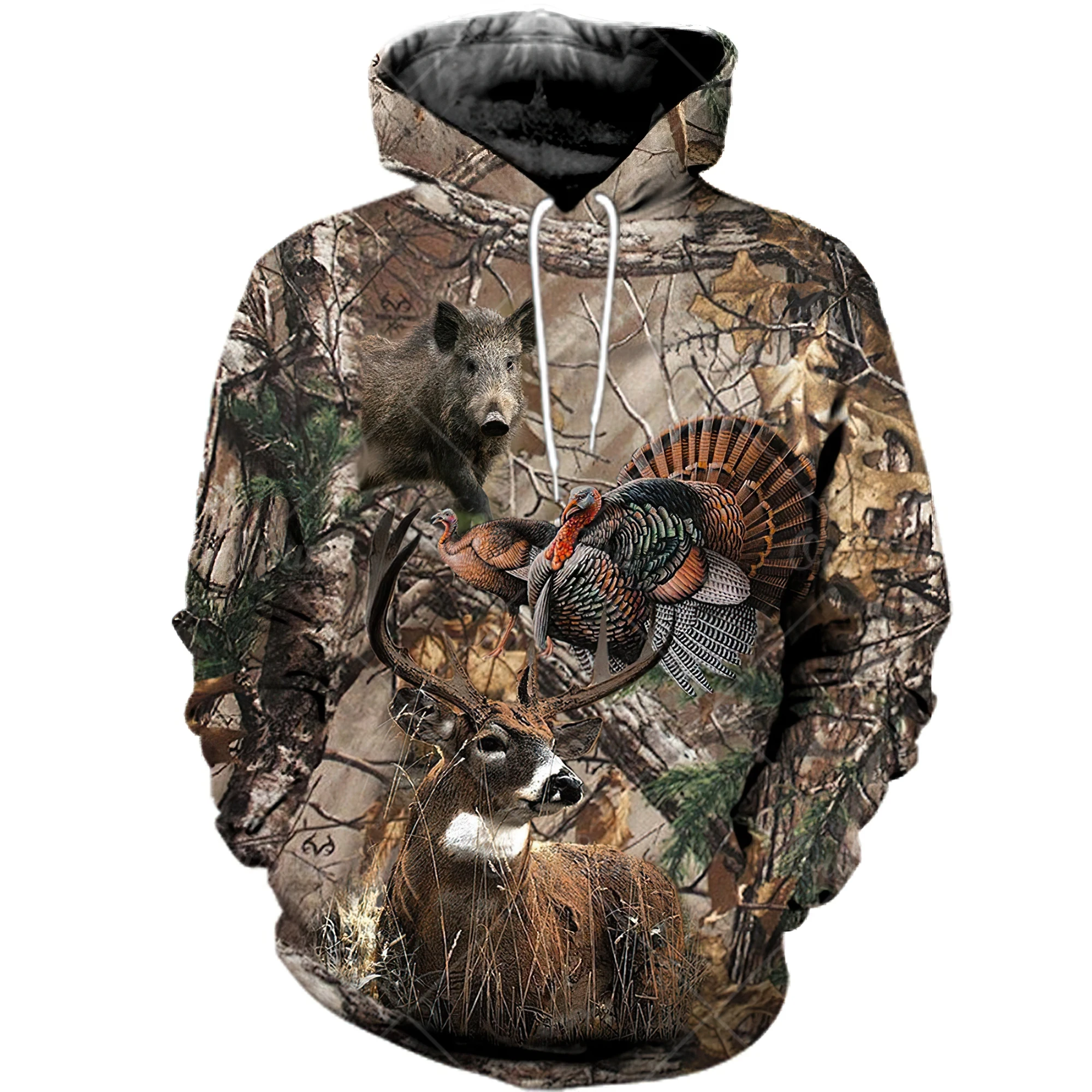 Fashion Men's Hoodies Forest Camouflage Animal Elk Wild Boar Pattern Spring And Autumn Style Street Trend Casual Loose Oversized
Fashion Men's Hoodies Forest Camouflage Animal Elk Wild Boar Pattern Spring And Autumn Style Street Trend Casual Loose Oversized
