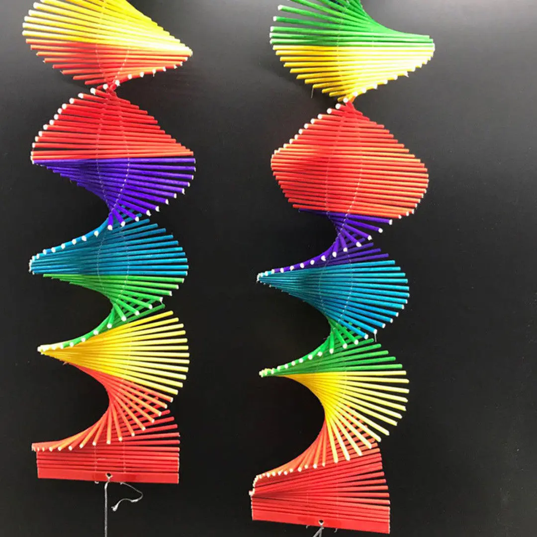 High quality Decorative Twisted Rainbow 80*50*8cm Wind Chime Pendant Garden Home Colourful Kindergarten Useful
High quality Decorative Twisted Rainbow 80*50*8cm Wind Chime Pendant Garden Home Colourful Kindergarten Useful