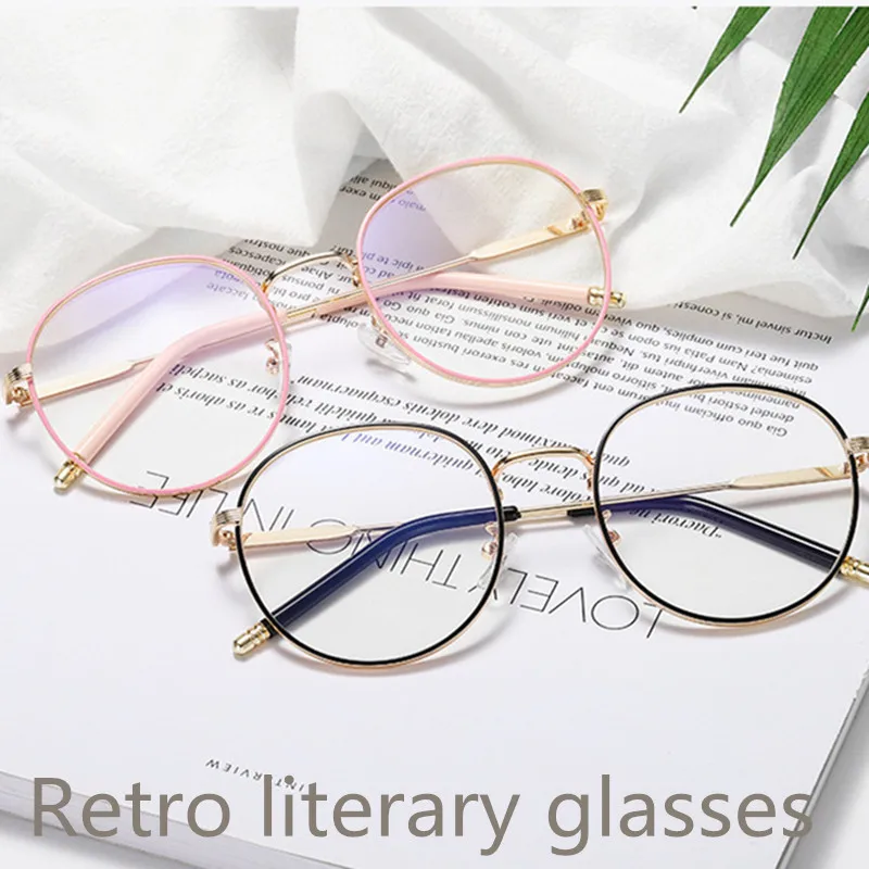 2020 Anti Blue Light New Frame Metal Retro Round Optical Sepectacles Plain Eyewear Elegant Reading Glasses Women Gafas Okulary
2020 Anti Blue Light New Frame Metal Retro Round Optical Sepectacles Plain Eyewear Elegant Reading Glasses Women Gafas Okulary
