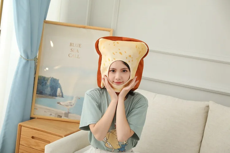 35cm Cosplay Simulation lovely toast hat Cartoon headgear photo performance props Stuffed Plush Toys costume party girl gift
35cm Cosplay Simulation lovely toast hat Cartoon headgear photo performance props Stuffed Plush Toys costume party girl gift