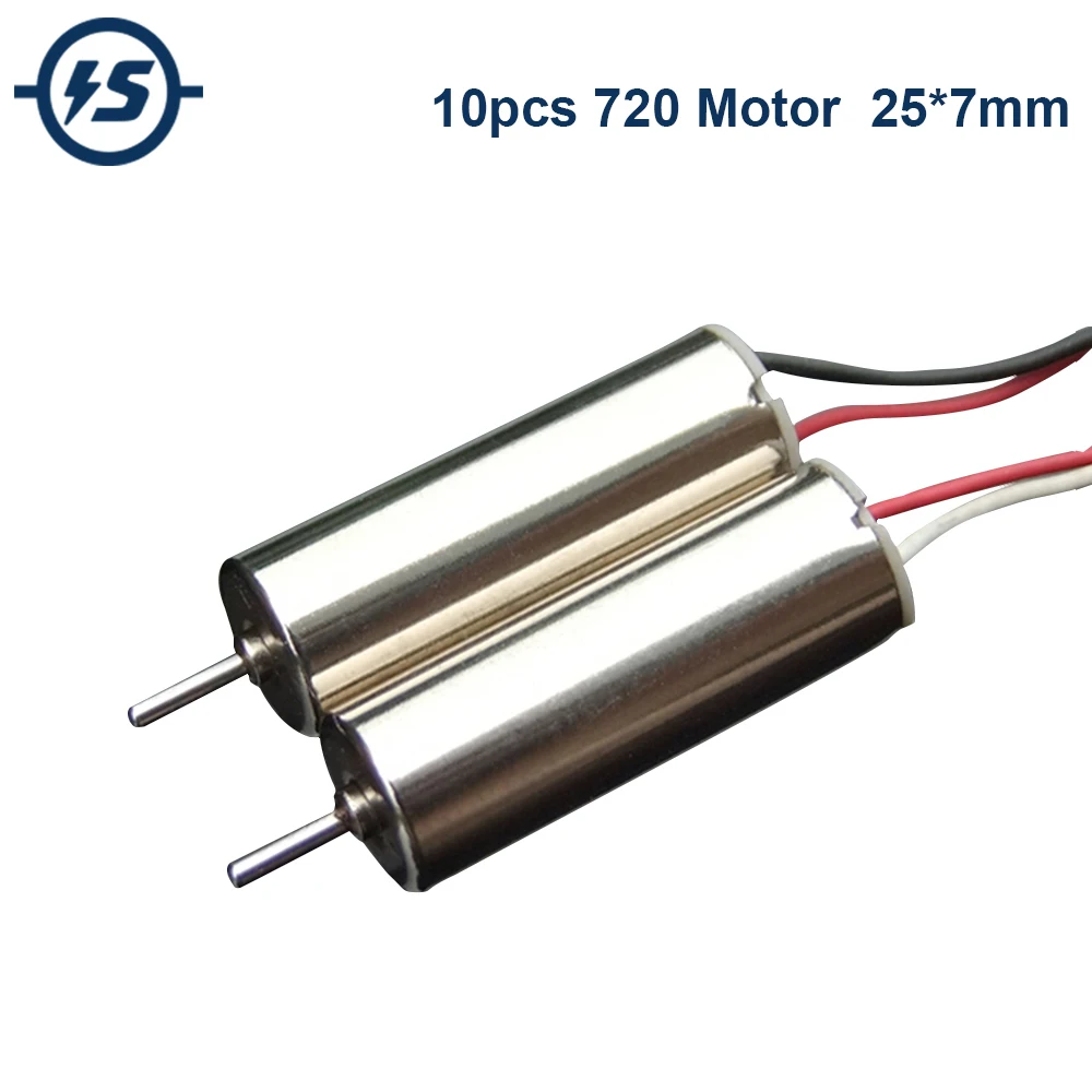 10pcs DC 3.7V Micro 720 Motor DK02 55000rpm Electric Motor Science Experiment for Helicopter Toy Aircraft RC Drone Quadcopter
10pcs DC 3.7V Micro 720 Motor DK02 55000rpm Electric Motor Science Experiment for Helicopter Toy Aircraft RC Drone Quadcopter