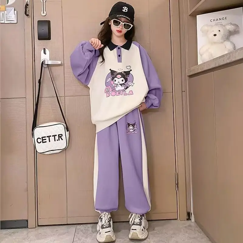 Sanrio Girls Fall and Winter Clothes Suit Kawaii Kuromi Kids Sportswear Cute Cartoon Trend Sweater Sweatpants Girls Anime Gift
Sanrio Girls Fall and Winter Clothes Suit Kawaii Kuromi Kids Sportswear Cute Cartoon Trend Sweater Sweatpants Girls Anime Gift