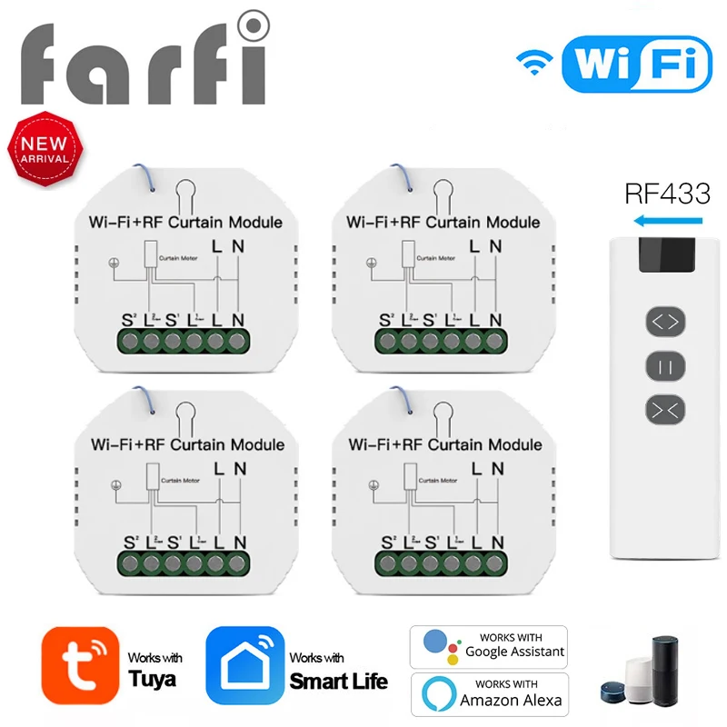 Умный роликовый затвор для штор Tuya, Wi-Fi RF переключатель для занавесок с дистанционным управлением, Модуль Автоматизации с электрическим Мотором для Alexa Google Home
Умный роликовый затвор для штор Tuya, Wi-Fi RF переключатель для занавесок с дистанционным управлением, Модуль Автоматизации с электрическим Мотором для Alexa Google Home