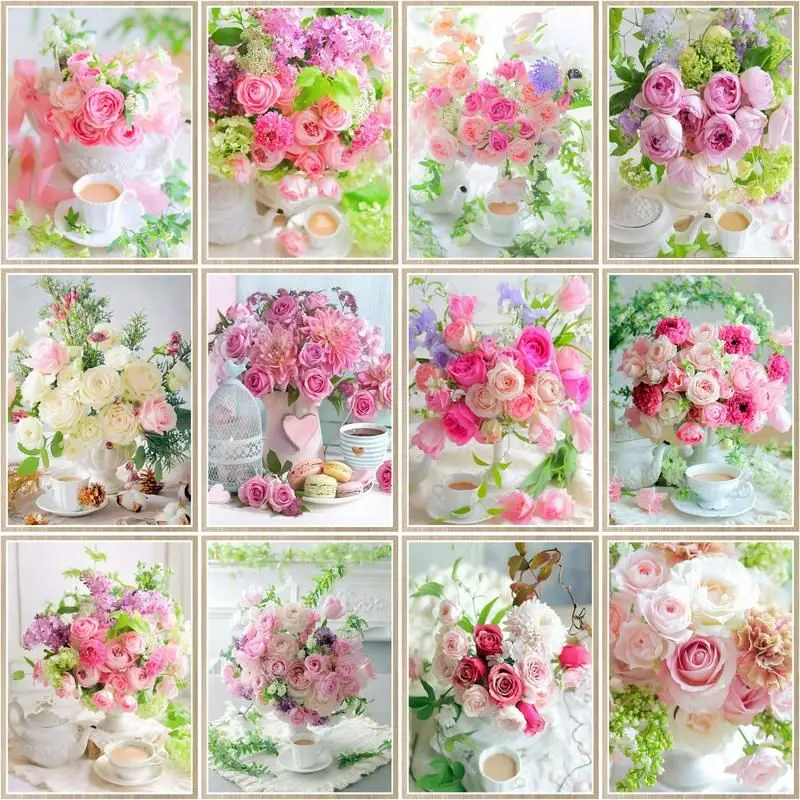 DIY Oil Painting By Numbers Pink Rose Flowers Draw Bedroom Living Room Home Decor Kids Room Decoration Handpainted Art Wall Gift
DIY Oil Painting By Numbers Pink Rose Flowers Draw Bedroom Living Room Home Decor Kids Room Decoration Handpainted Art Wall Gift