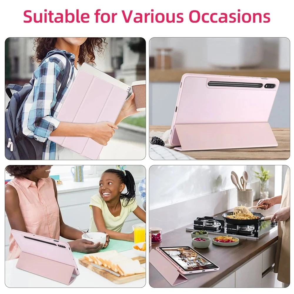 For Samsung Galaxy Tab S9 S8 S7 11 S9 Plus S7 FE S8 Plus S7 Plus 12.4 S6 Lite 2022 10.4 A8 10.5 smart Cover with Pen Slot Case
For Samsung Galaxy Tab S9 S8 S7 11 S9 Plus S7 FE S8 Plus S7 Plus 12.4 S6 Lite 2022 10.4 A8 10.5 smart Cover with Pen Slot Case