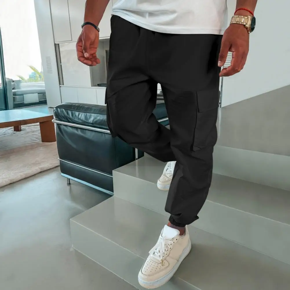 Soft Men Pants Versatile Men's Cargo Pants Elastic Drawstring Waist Multi Pockets Soft Breathable Streetwear Trousers Men Cargo
Soft Men Pants Versatile Men's Cargo Pants Elastic Drawstring Waist Multi Pockets Soft Breathable Streetwear Trousers Men Cargo