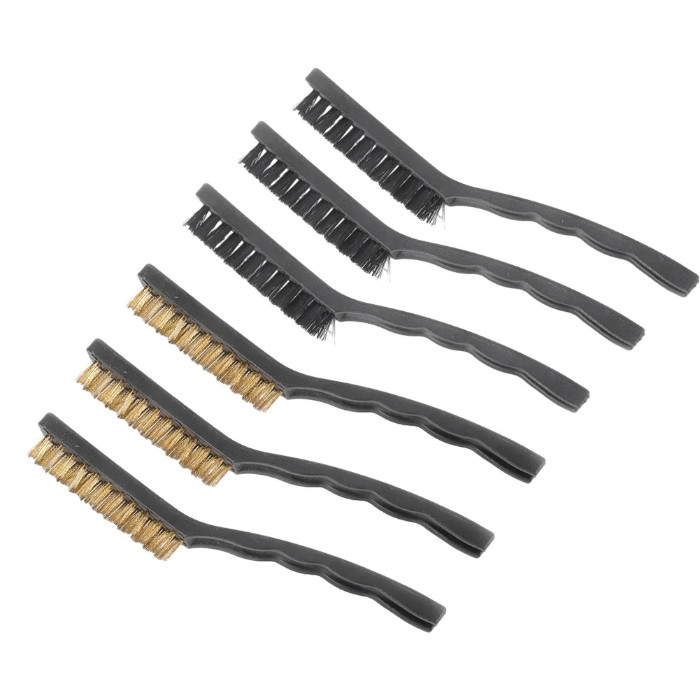 6PC Mini Wire Brush Brass Nylon & Steel Brushes Micro Steel Brass Rust Remover Paint Remove Metal Scrubbing Polishing Burring
6PC Mini Wire Brush Brass Nylon & Steel Brushes Micro Steel Brass Rust Remover Paint Remove Metal Scrubbing Polishing Burring
