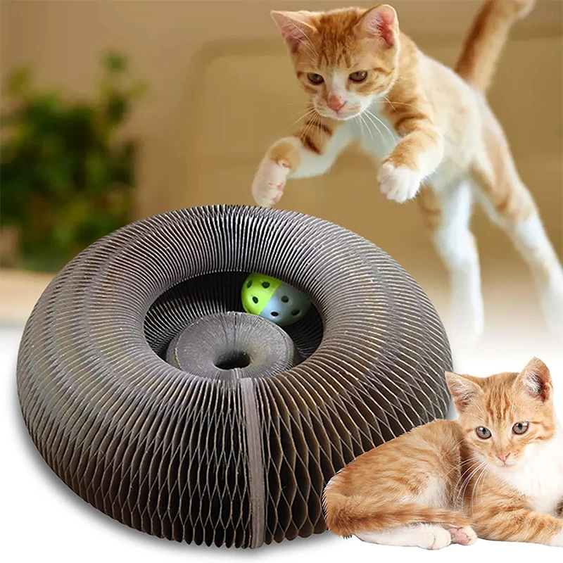 Magic Organ Pet Cats Toys Scratch Board With Bell Ball Climbing Scratcher Corrugated Paper Folding Nest Protect Furniture Kitten
Magic Organ Pet Cats Toys Scratch Board With Bell Ball Climbing Scratcher Corrugated Paper Folding Nest Protect Furniture Kitten