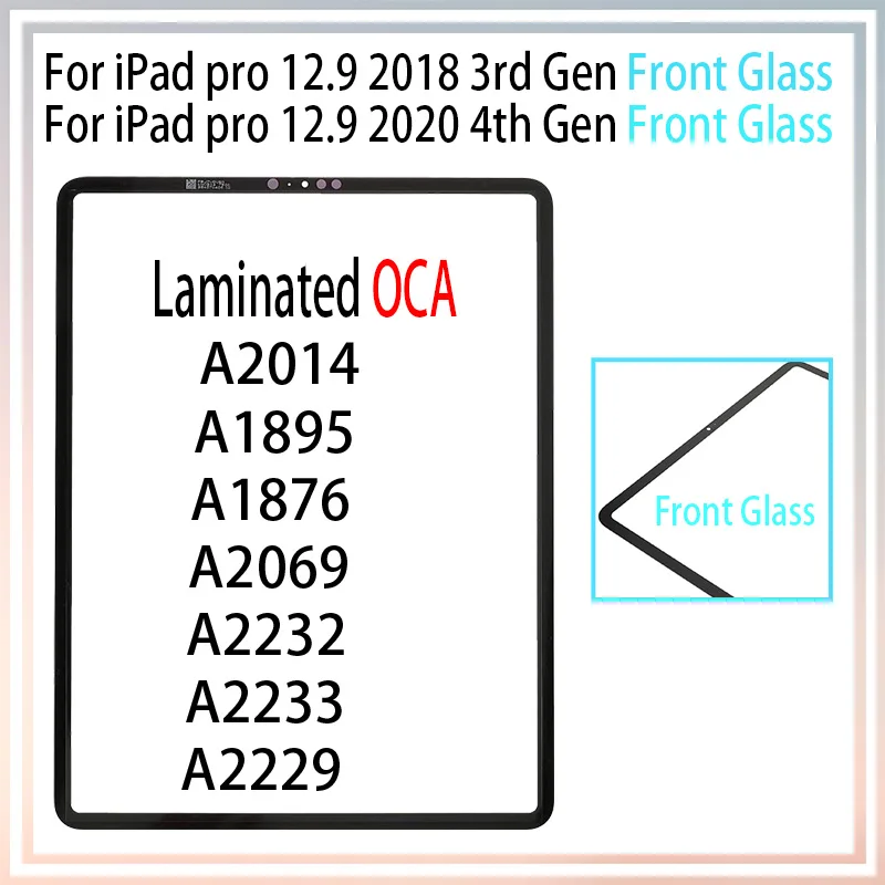 1 шт. ламинированный OCA передний стеклянный экран для iPad pro 12,9 2018 A2014 A1895 A1876 2020 A2069 A2232 A2233 A2229 внешняя стеклянная панель
1 шт. ламинированный OCA передний стеклянный экран для iPad pro 12,9 2018 A2014 A1895 A1876 2020 A2069 A2232 A2233 A2229 внешняя стеклянная панель