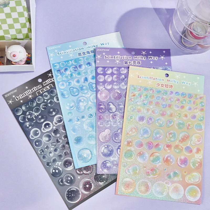 MOHAMM 1 Sheet Shiny Dreamy Bubbles Stickers for Scrapbooking Planner Page Decoration DIY Photo Frames
MOHAMM 1 Sheet Shiny Dreamy Bubbles Stickers for Scrapbooking Planner Page Decoration DIY Photo Frames