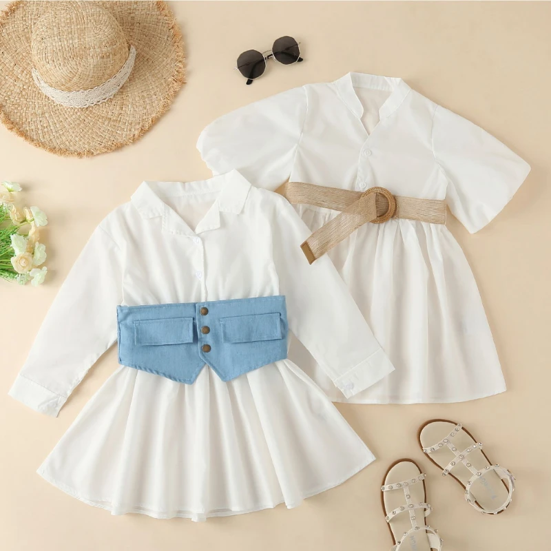 2023 Solid Color Girls Summer Fashion Dress Children's Fashionable Puff Sleeve Princess Dress Fashion Simple Children's Clothing
2023 Solid Color Girls Summer Fashion Dress Children's Fashionable Puff Sleeve Princess Dress Fashion Simple Children's Clothing