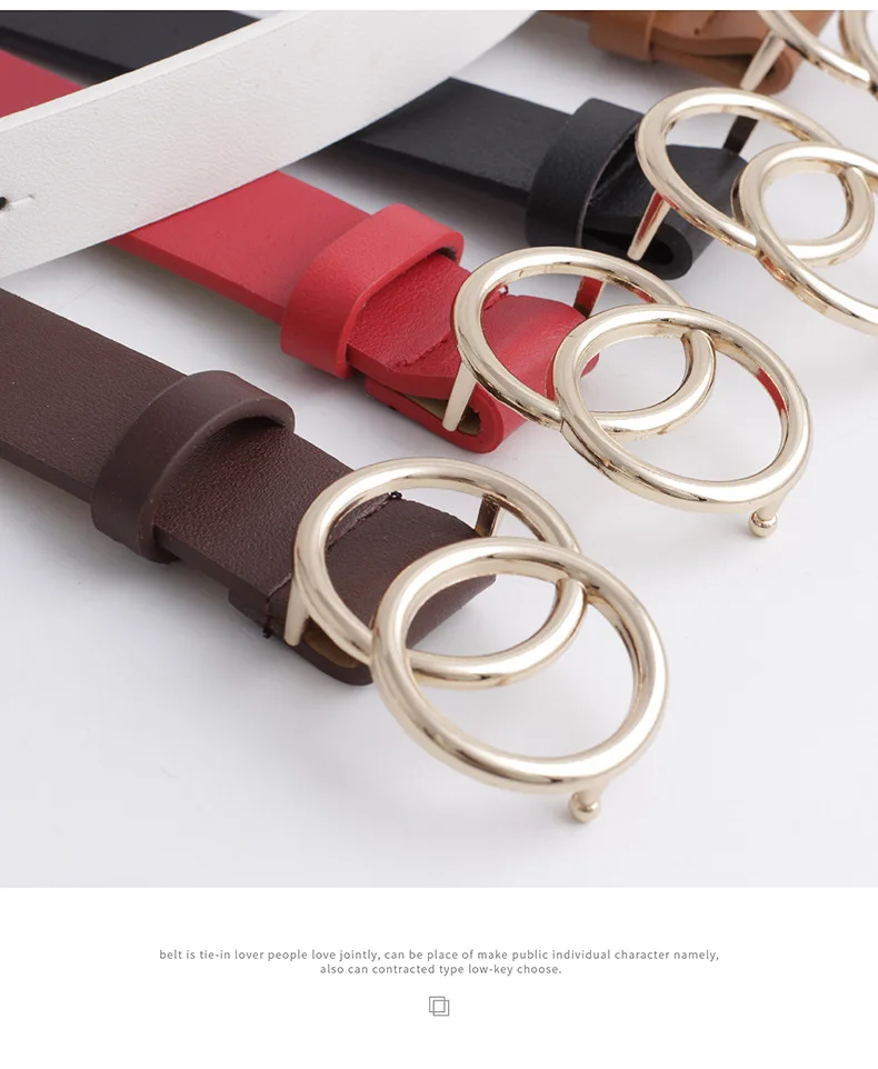 Double Ring Leather Belt Ladies Luxury Design Fashion Casual Jeans Accessories Thin Girdle Gothic ins Korean Harness Women
Double Ring Leather Belt Ladies Luxury Design Fashion Casual Jeans Accessories Thin Girdle Gothic ins Korean Harness Women