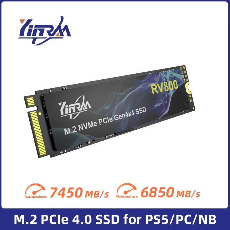 SSD-накопитель YINRAM M2 NVMe, Внутренний твердотельный накопитель на 1 ТБ, 7450 Мб/с, M.2 2280 PCIe4.0, SSD-диск с радиатором для ноутбука и настольного компьютера PS5
SSD-накопитель YINRAM M2 NVMe, Внутренний твердотельный накопитель на 1 ТБ, 7450 Мб/с, M.2 2280 PCIe4.0, SSD-диск с радиатором для ноутбука и настольного компьютера PS5
