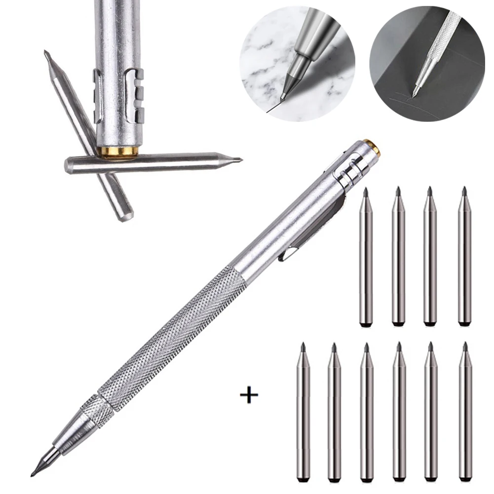 Scriber Pen Tungsten Carbide Tip Scriber Diamond Scribing Pen Engraving Pen Marking Carving Scribing Marker Tools For Glass
Scriber Pen Tungsten Carbide Tip Scriber Diamond Scribing Pen Engraving Pen Marking Carving Scribing Marker Tools For Glass