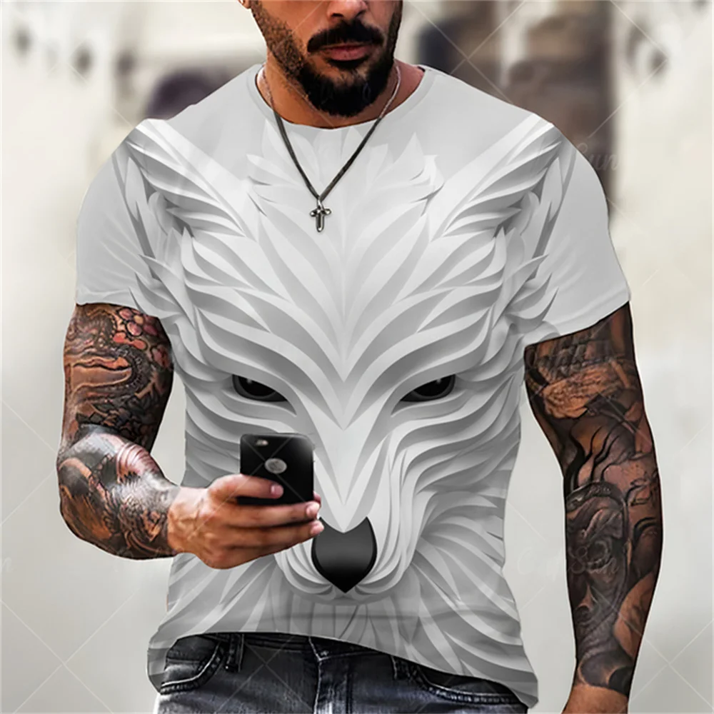 New Hot Summer Wolf Short Sleeve 3D Printed T-shirt for Men Pattern Three-Dimensional Fashion Casual Street Loose Breathable Top
New Hot Summer Wolf Short Sleeve 3D Printed T-shirt for Men Pattern Three-Dimensional Fashion Casual Street Loose Breathable Top