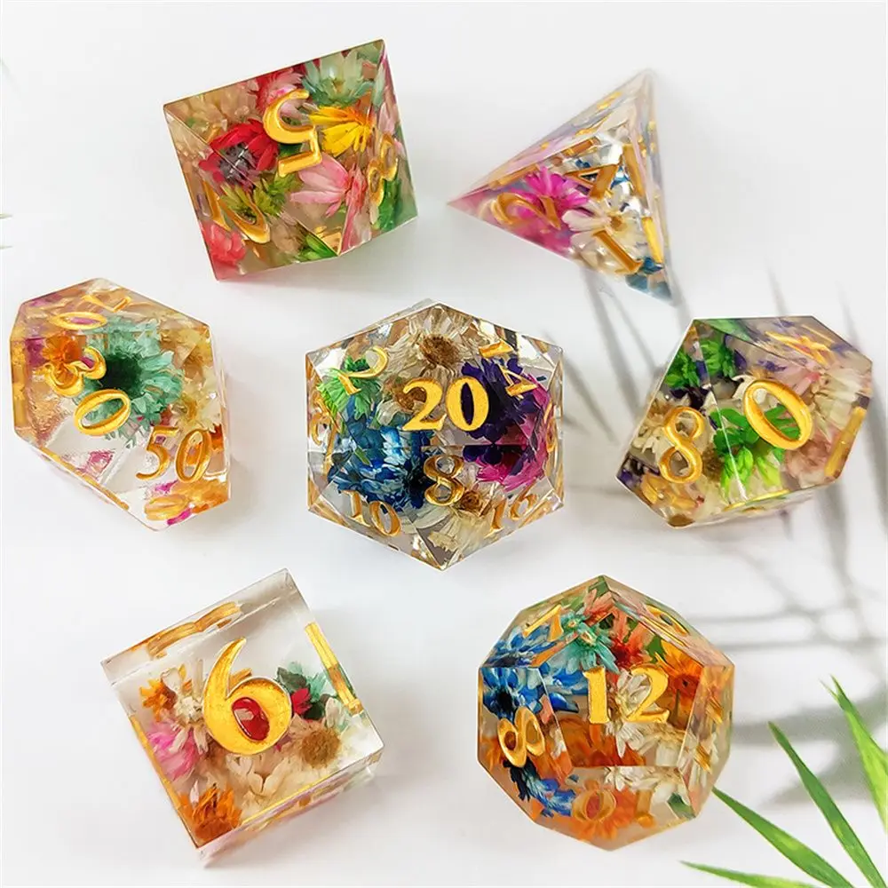 7Pcs New Resin Gift D6 D8 D10 D12 D20 Table Games Accessory Dice Set Dices Polyhedral
7Pcs New Resin Gift D6 D8 D10 D12 D20 Table Games Accessory Dice Set Dices Polyhedral