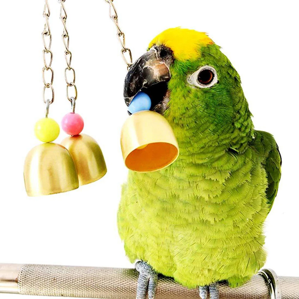 Parrot Bell Toy, Galvanized 3 Steel Bells for Cockatiels, Conures and Lovebirds, Jingle Sound, 1 Pack
Parrot Bell Toy, Galvanized 3 Steel Bells for Cockatiels, Conures and Lovebirds, Jingle Sound, 1 Pack