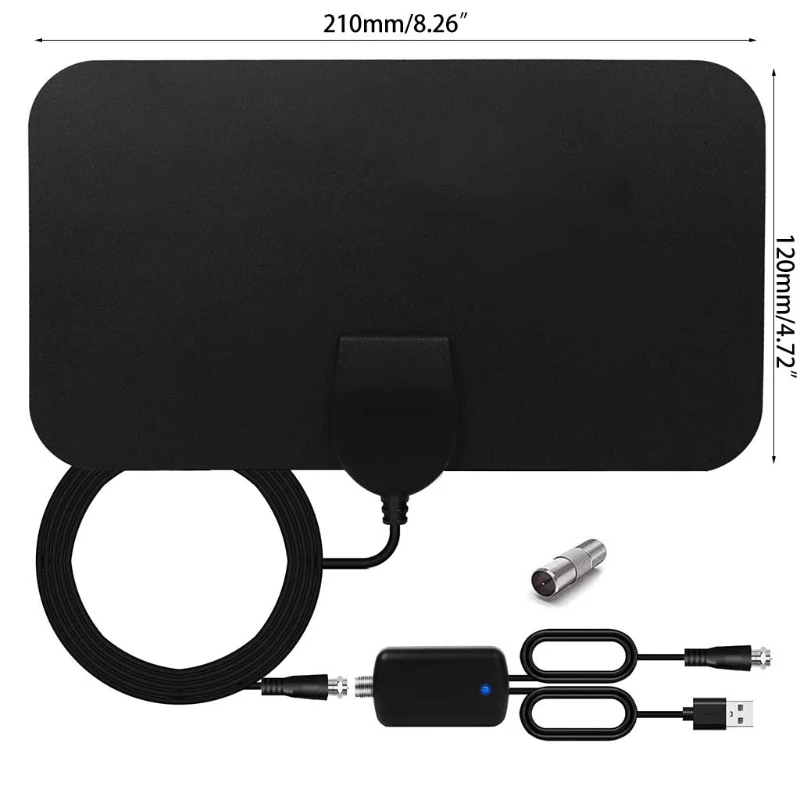 TNT Antenna Digital TV Antenna Amplifier Low Noise Antenna Signal Booster for Smart TV VHF UHF HDTV Connector Adapter
TNT Antenna Digital TV Antenna Amplifier Low Noise Antenna Signal Booster for Smart TV VHF UHF HDTV Connector Adapter