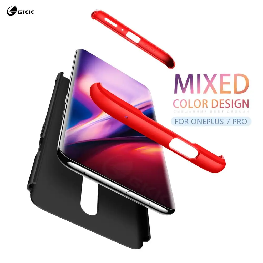 GKK Luxury for Oneplus 7 pro Case 3 in 1 Anti-knock 360 Full Protection black Matte Texture for Cover Oneplus 7 pro Fundas Coque
GKK Luxury for Oneplus 7 pro Case 3 in 1 Anti-knock 360 Full Protection black Matte Texture for Cover Oneplus 7 pro Fundas Coque
