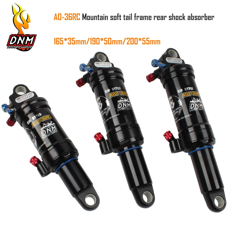 DNM AO-36RC Mountain Softtail Frame Shock Absorber 165x35/190x50/200x55mm Dirt Bike XC Air Pressure Air Rebound Shock Absorber
DNM AO-36RC Mountain Softtail Frame Shock Absorber 165x35/190x50/200x55mm Dirt Bike XC Air Pressure Air Rebound Shock Absorber