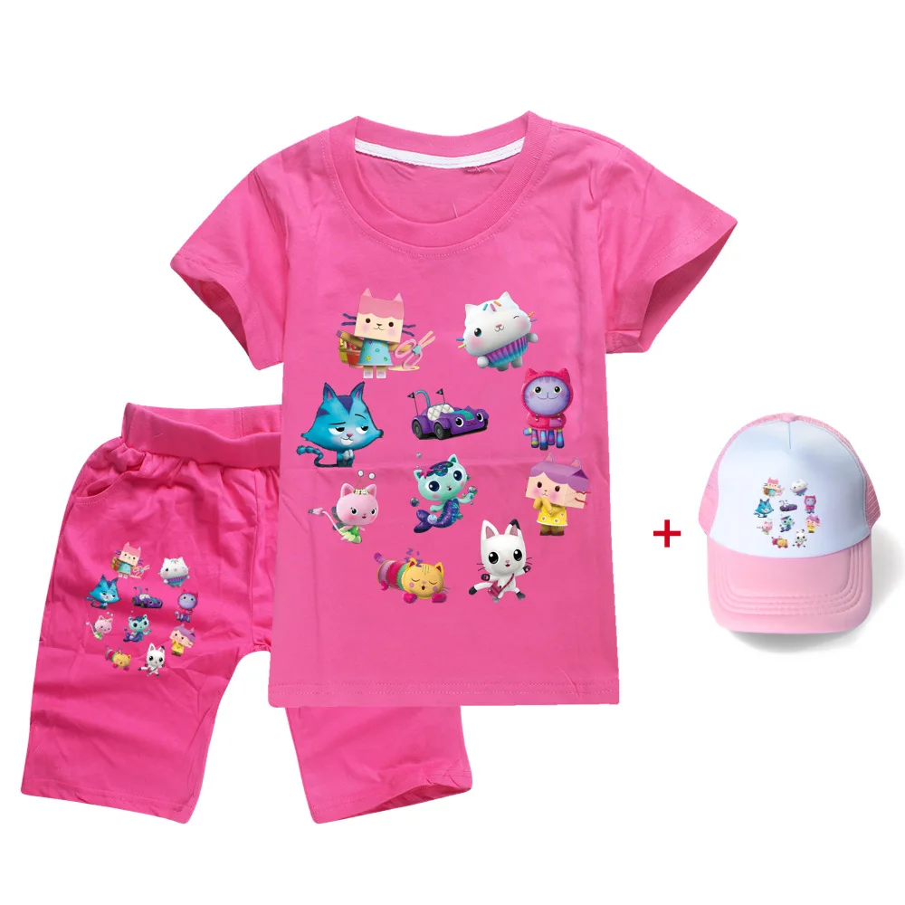 Gabbys Dollhouse Clothes Kids Summer Tshirt Shorts and Sunhat 3pcs Suit Girls Clothing Sets Toddler Boys Short Sleeve Sportswear
Gabbys Dollhouse Clothes Kids Summer Tshirt Shorts and Sunhat 3pcs Suit Girls Clothing Sets Toddler Boys Short Sleeve Sportswear