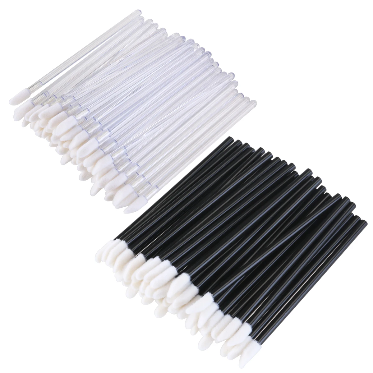 200pcs Disposable Lip Brushes Lipstick Gloss Wands Applicator Makeup Tool Kits 100 Black Rods And 100 Transparent Rods
200pcs Disposable Lip Brushes Lipstick Gloss Wands Applicator Makeup Tool Kits 100 Black Rods And 100 Transparent Rods