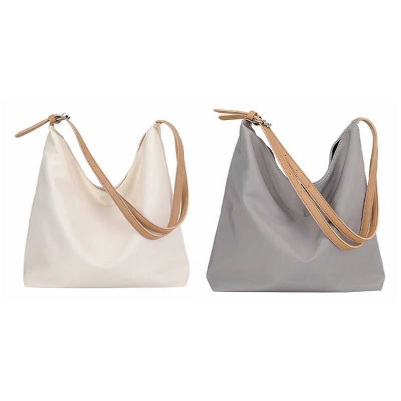 2 Pcs Leather Women's Canvas Crossbody Bag Large Capacity Shopping Bag Fashion Casual Tote Bag Light Grey & White
2 Pcs Leather Women's Canvas Crossbody Bag Large Capacity Shopping Bag Fashion Casual Tote Bag Light Grey & White