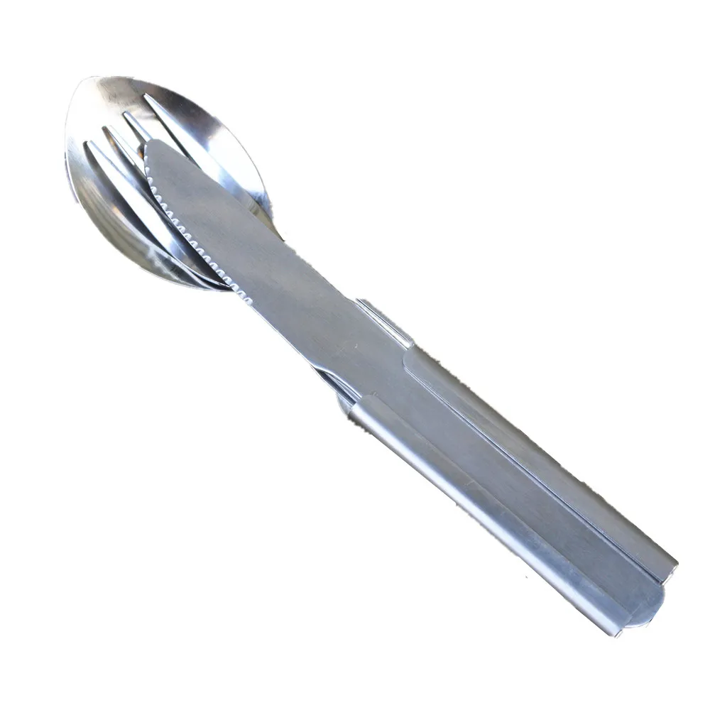4Pcs Portable Outdoors Tools Stainless Steel Tableware Set Fold Knife Utensil Spoon Fork Dinnerware Camping Cooking Flatware
4Pcs Portable Outdoors Tools Stainless Steel Tableware Set Fold Knife Utensil Spoon Fork Dinnerware Camping Cooking Flatware