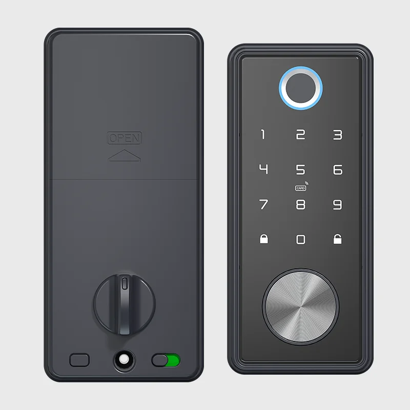 Fingerprint Deadbolt Door Lock Electronic Blu tooth Lock with Touchscreen Keypad Compatible with Alexa, Google Assistant
Fingerprint Deadbolt Door Lock Electronic Blu tooth Lock with Touchscreen Keypad Compatible with Alexa, Google Assistant