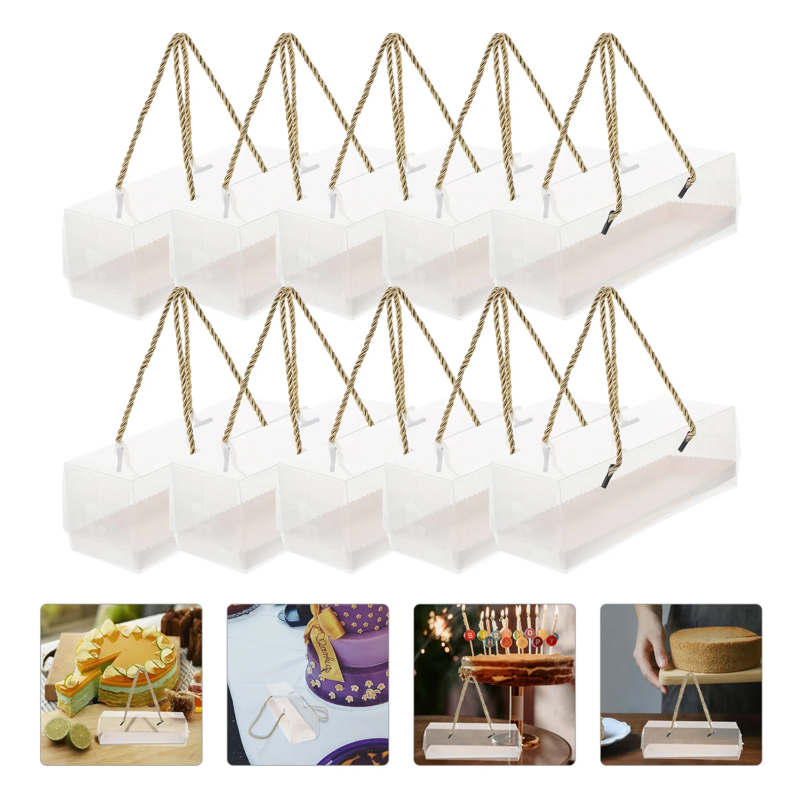 10 Pcs Clear Cake Carrier Cupcake Container Paper Box Cake Containers Lids Cake Roll Packaging Box Cardboard Cake Roll Box
10 Pcs Clear Cake Carrier Cupcake Container Paper Box Cake Containers Lids Cake Roll Packaging Box Cardboard Cake Roll Box
