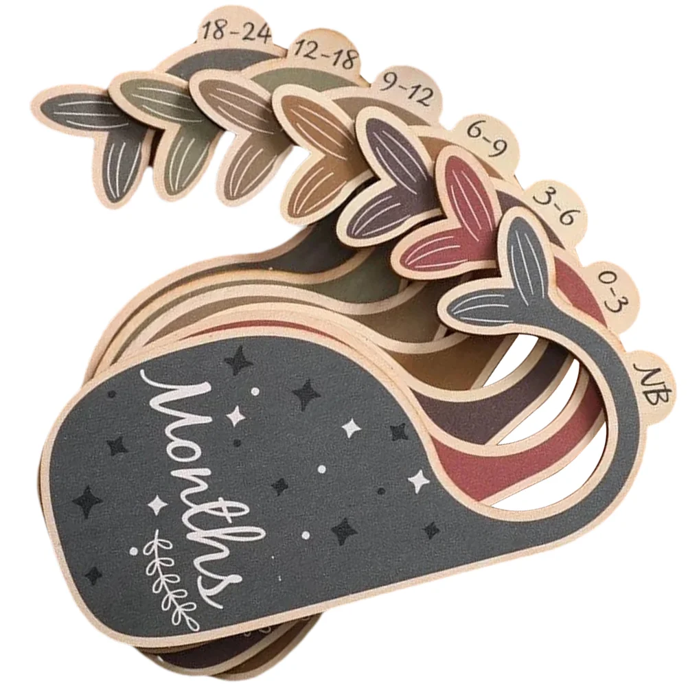 7 Pcs Whale Wooden Elegant Exquisite Delicate Cute Baby Clothes Size Dividers Baby Hanger Dividers for Clothes Clothing
7 Pcs Whale Wooden Elegant Exquisite Delicate Cute Baby Clothes Size Dividers Baby Hanger Dividers for Clothes Clothing