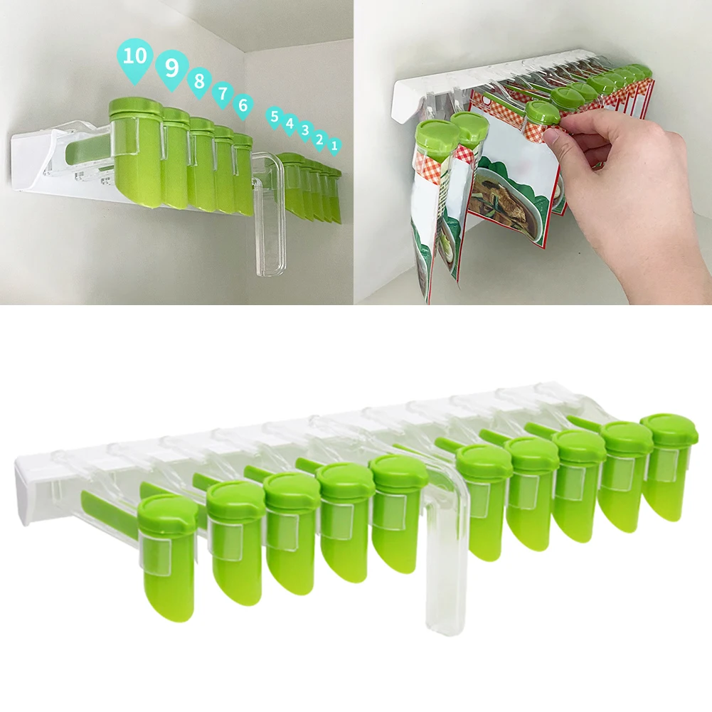 Kitchen Wall Mounted Seasoning Rack Bagged Seasoning Bag Storage Rack Multifunctional Seasoning Sealing Cover Dropshipping
Kitchen Wall Mounted Seasoning Rack Bagged Seasoning Bag Storage Rack Multifunctional Seasoning Sealing Cover Dropshipping